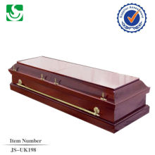 venda direta estilo Europeu do paulownia madeira adulto caixão feito em China